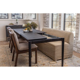 Oak Bok Extendable Dining Table - Black