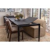 Oak Bok Extendable Dining Table - Black