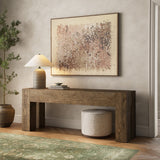 Abaso Rustic Wormwood Oak Console Table | shipping 3/23/2025