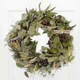 Eucalyptus & Pinecone Garland Wreath