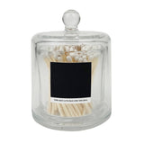 Glass Jar with Lid & 120 Wooden Matches