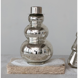 Silver Shimmer Snowman w/ LED