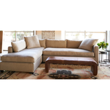 Parker Leather Raw Stitch Bench | shipping 11/29/2024