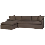 Louis Slipcovered Linen Sectional with Chaise