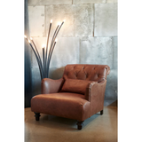 Acacia Spur Terracotta Leather Chair