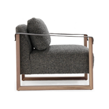 Benedict Club Chair with Leather Arms | shipping 5/21/2025