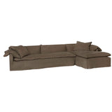 Donato Cafe Slipcovered Linen Sectional with Chaise | shipping 11/25/2024