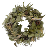 Eucalyptus & Pinecone Garland Wreath