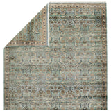 Whimsical colorways combine with the opulent detail of a traditional-inspired pattern; the Someplace in Time Chantay represents nostalgia and progression, heritage and the contemporary. The Chantay rug's cool blue, green, golden tan, and black details ground spaces with luxe appeal and an exceptional hand-knotted quality. Amethyst Home provides interior design, new home construction design consulting, vintage area rugs, and lighting in the Newport Beach metro area.