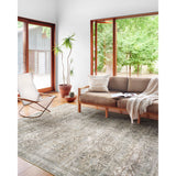 Perfect for families with kids and pets and very easy to clean and maintain. Comes in area, cute kitchen and hallway runners sizes. The rug has an intricate pattern and warms up the room with tones of green, brown, ivory, and hints of blue. The Layla Antique / Moss rug from Loloi captures the spirit of old-world rugs.