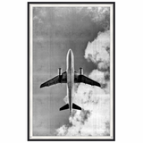 This Shimmering Airplane has us craving for travel. Hang in your office, bedroom, or area to elevate the space.   Size: 44" x 72" Medium: Silver Leafed Paper Specialty: Giclee on Hand Applied Silver Leaf  Each piece is made just for you! Please allow 6-8 weeks for production and delivery.